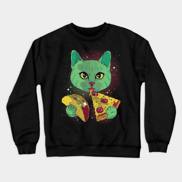 Cosmic Animal Crewneck Sweatshirt by Surta Comigo